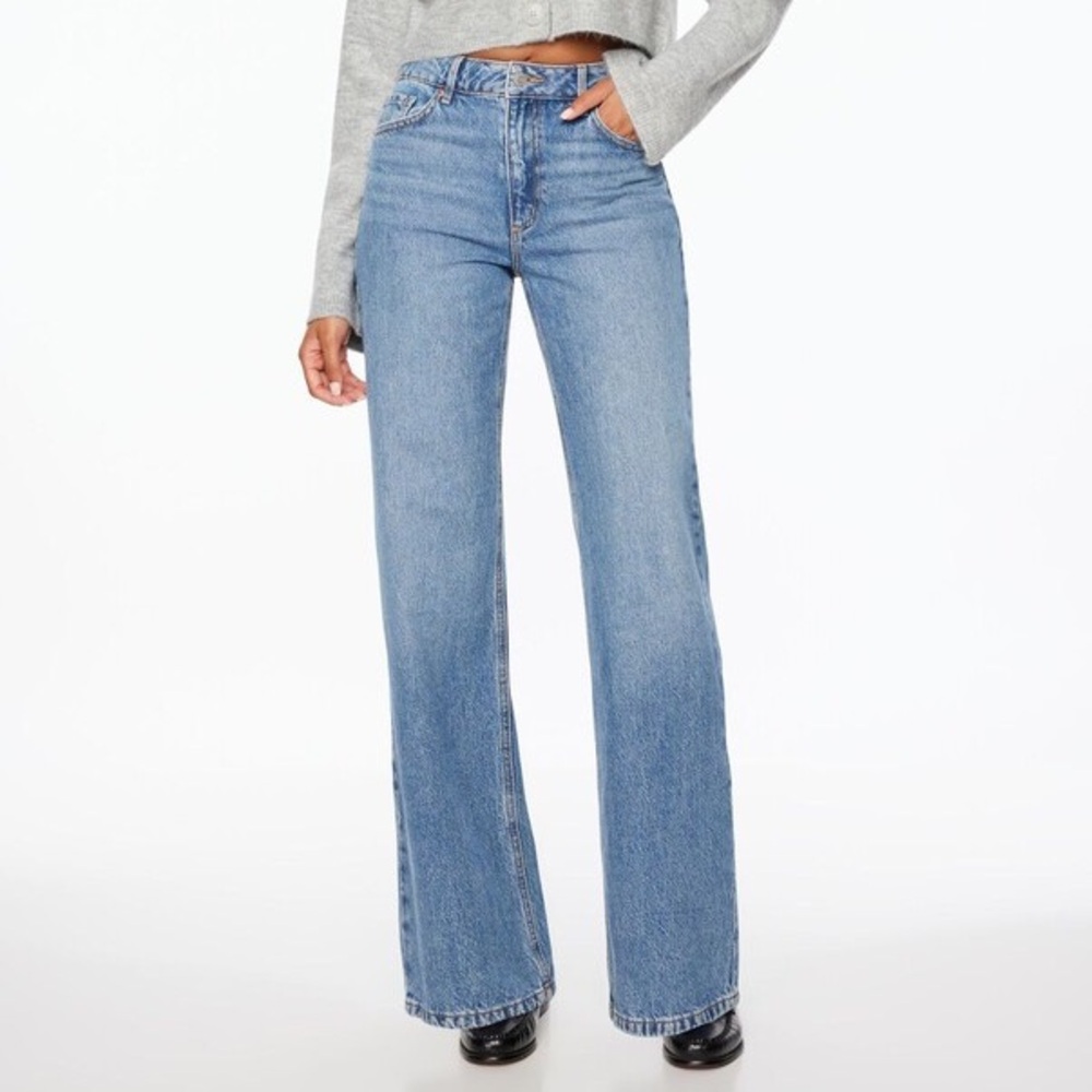 Dynamite Heidi High Rise Wide Leg Jeans - US 25